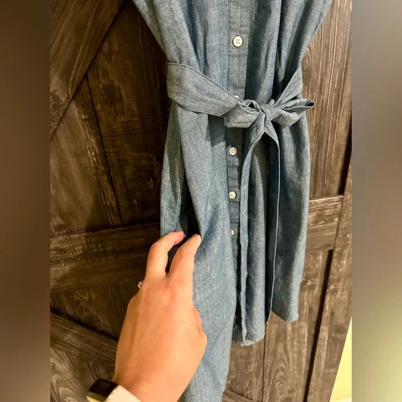 J. Crew Light Blue Midi Dress - Picture 3 of 5